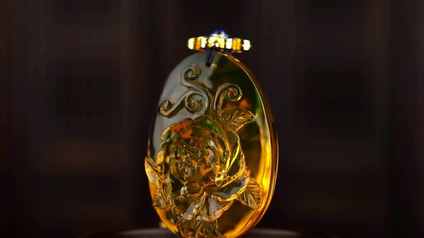 雅洛美繁花似锦蓝珀挂件独供组