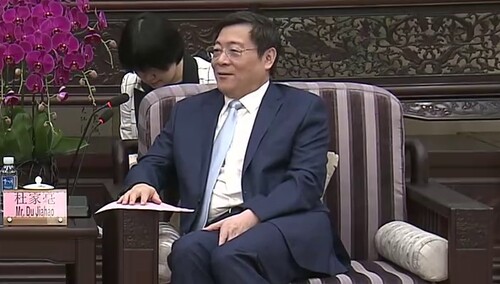 杜家毫会见美国驻华大使泰里·布兰斯塔德