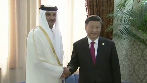 习近平会见卡塔尔埃米尔