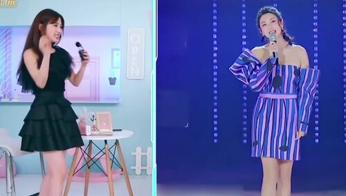 张含韵现场演绎《粉红色的回忆》 神还原张雨绮顺拐