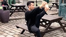 洋介演员戴向宇的防腐秘诀来了，片场健身不停歇