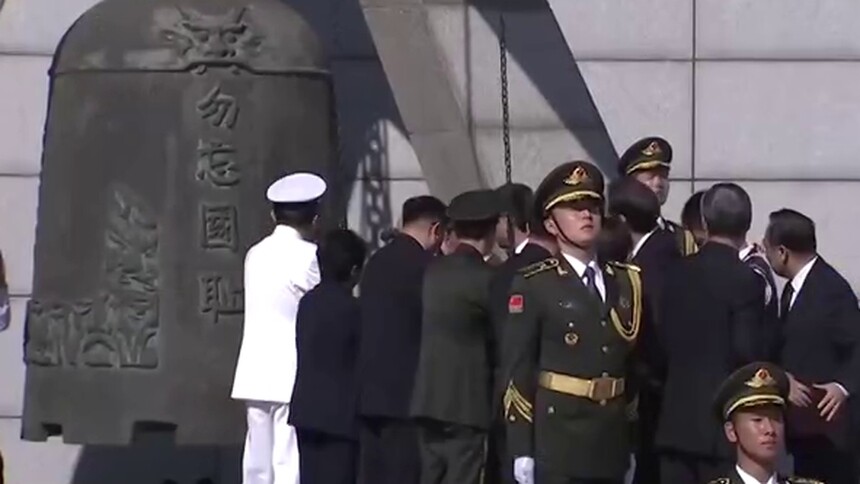 勿忘国耻 吾辈自强：纪念“九一八事变”89周年撞钟鸣警仪式