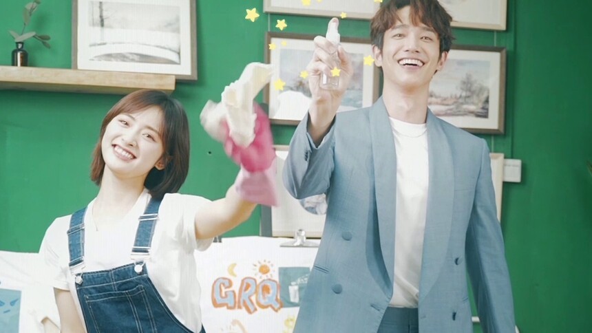 可爱出击！沈月刘以豪合体跳“洁癖舞”