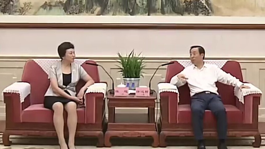 许达哲与陈旭一行座谈