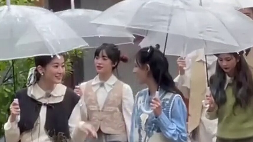 杨颖、白鹿、陈哲远、张予曦、乔欣、沈月等综艺路透