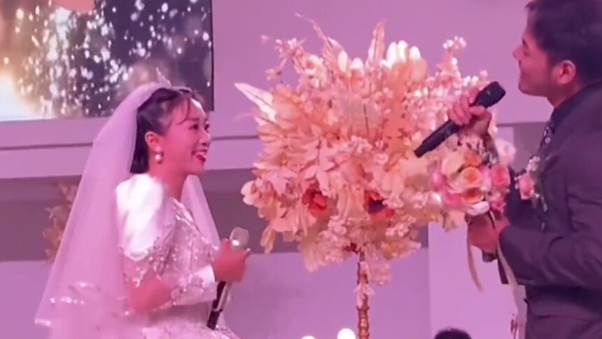 当新娘是“拉丁冠军”，婚礼一秒变“赛场”！台下来宾：我没走错吧！