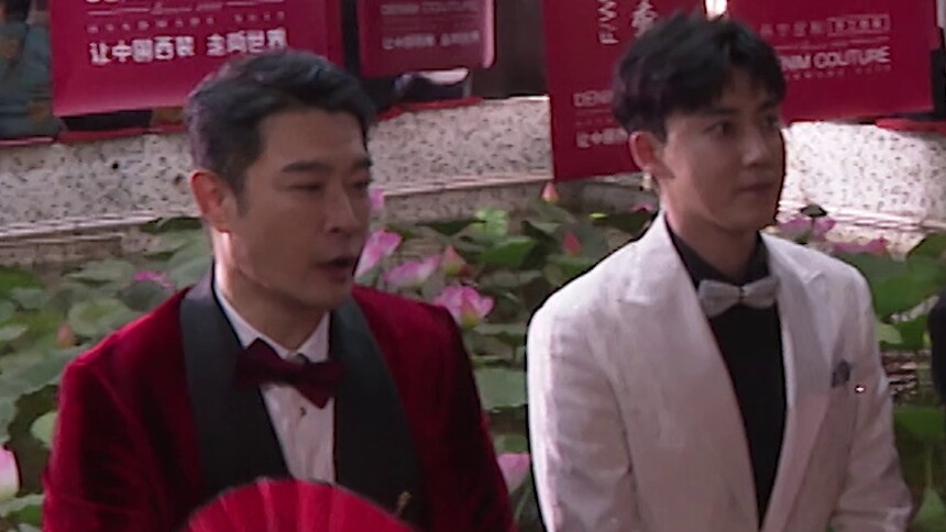 张睿黄维德现身长沙参加西装大秀 透露满满工作计划