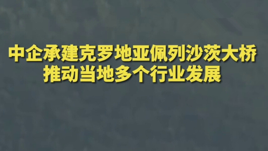 中企承建克罗地亚佩列沙茨大桥推动当地多个行业发展