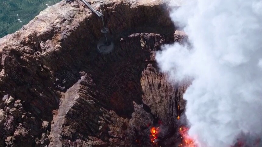 活火山观光缆车，玩的都是惊险刺激！