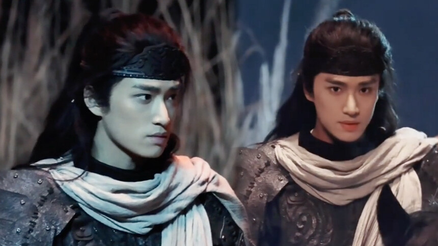 张康乐《冰湖重生》骑马路透 眼神坚毅气场强