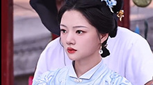 任敏《良陈美锦》新造型路透 淡蓝古装韵味足