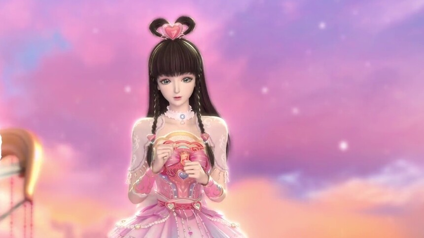 炁仙子很喜欢王默 带她去云朵游乐园