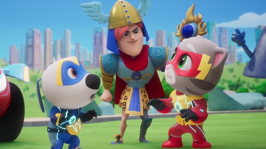 《汤姆猫超能战队 第二季》第12集看点：来回奔忙的安吉拉