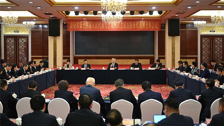 沈晓明在参加岳阳市代表团审议时强调 切实扛牢省域副中心城市的责任担当 谢卫江参加