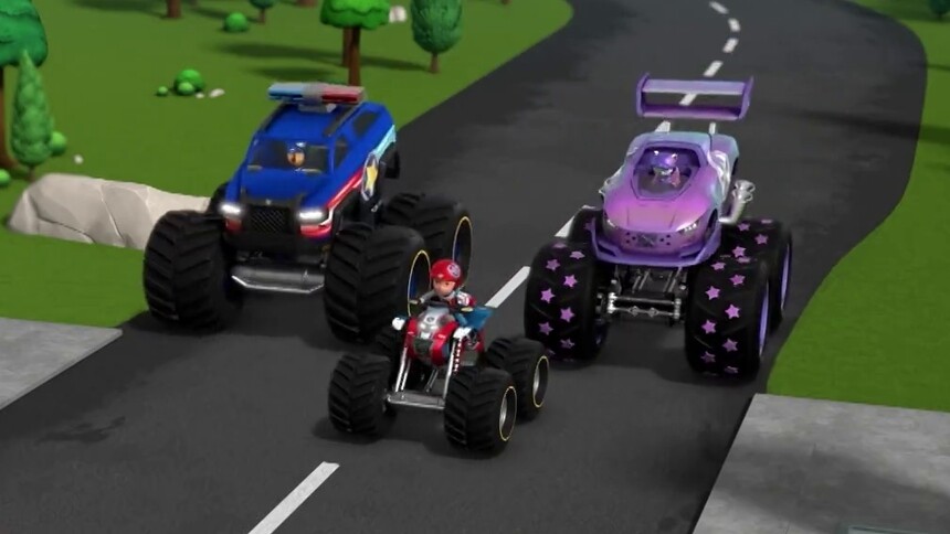 【怪兽卡车司机洛希】拯救被困吊桥的布巴