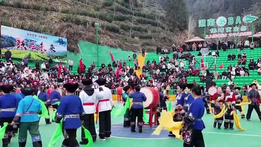 万马奔腾闹新春 保靖：茶香伴狮鼓 欢歌启新程