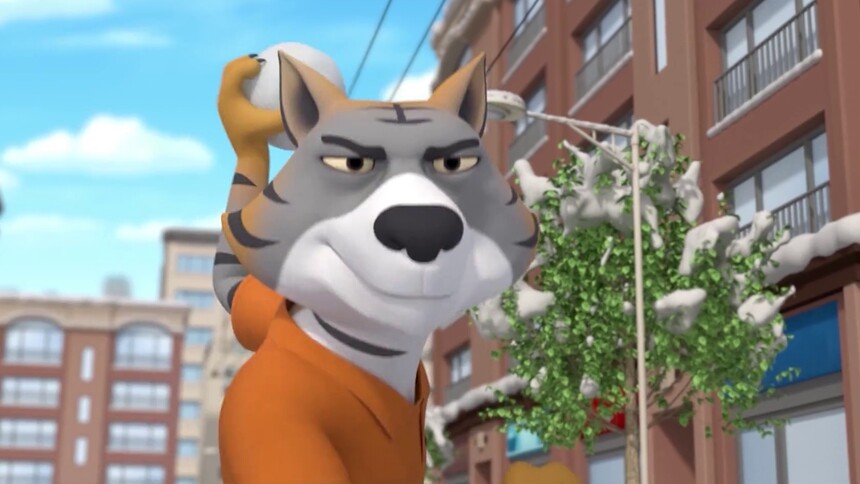 皮皮鲁和鲁西西成功困住坏蛋