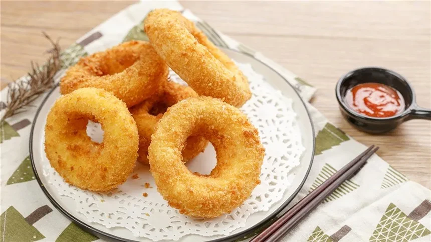 【太阳猫早餐】芝士就是力量 超酥脆的芝士夹心洋葱圈