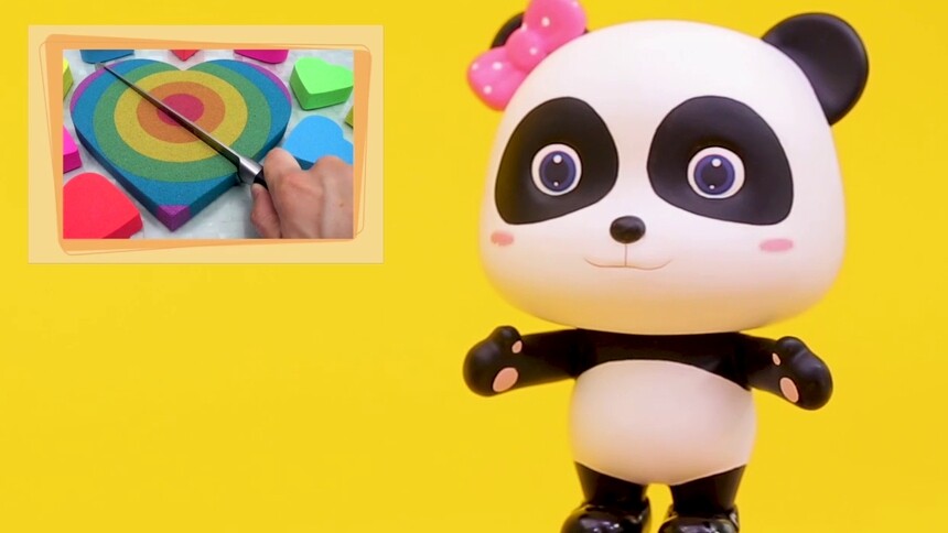 宝宝巴士魔力太空沙第10集彩色爱心