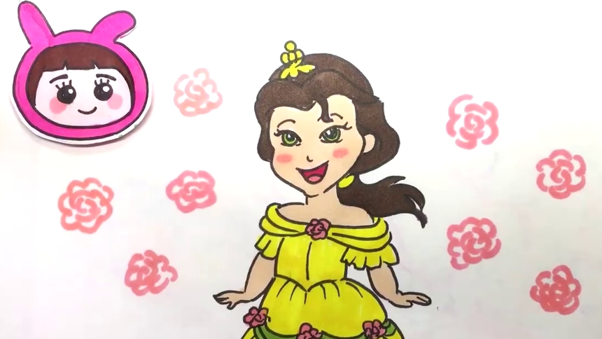 【可乐姐姐学画画】小公主贝儿-最新高清视频