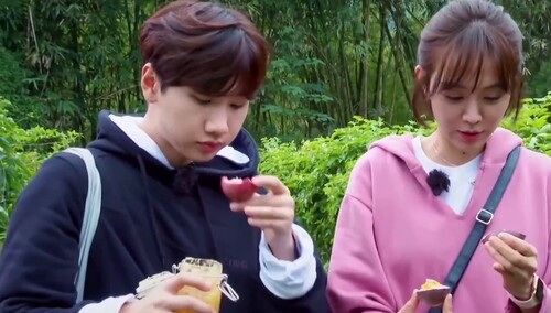 放开我我还能吃:"贪吃姐弟"姜妍汪苏泷百香果园偷吃记