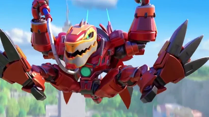 《宇宙护卫队之钢甲霸王龙》第16集看点:牛椋鸟和疼痛转移器-动漫