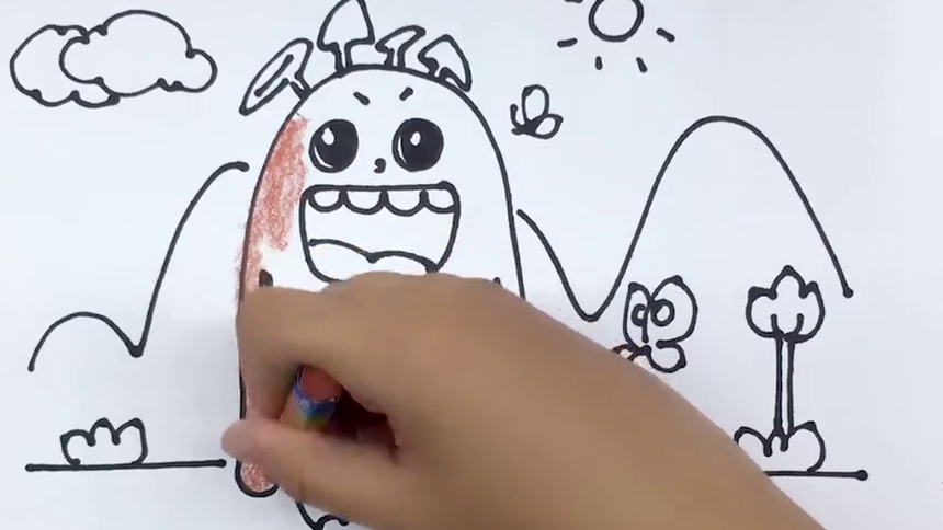 【画山精灵】涂点颜色吧！山精灵