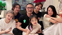 汪峰晒全家合照为自己庆生