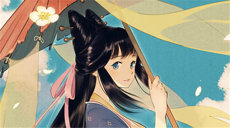 伞少女