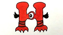 字母“H”