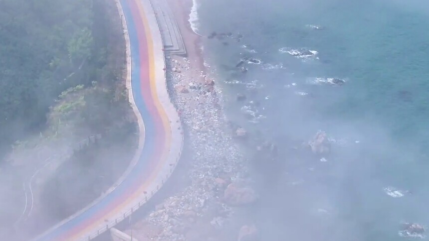 一雾入山海 长岛现“仙山”