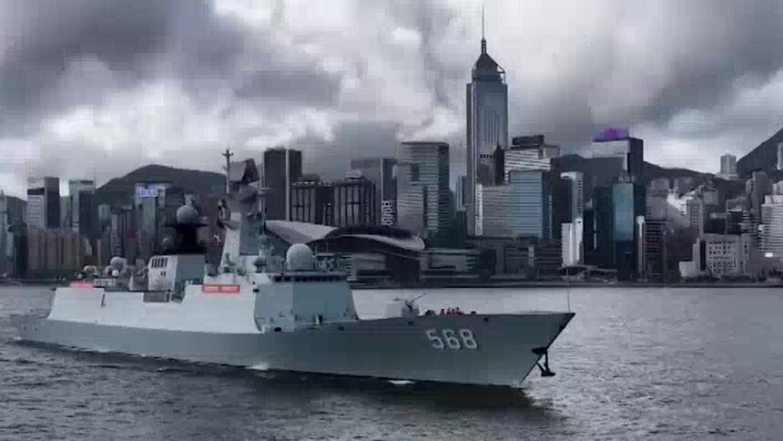 海军舰艇编队今天抵达香港