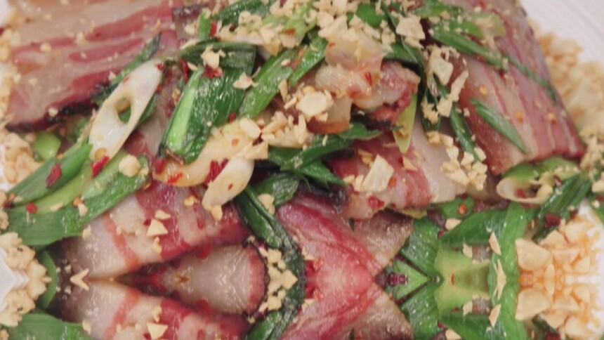 大蒜炒腊肉-张勇平