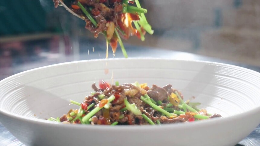 小炒黄牛肉冠军菜-彭树维