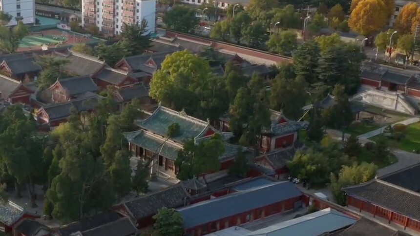 甘肃伏羲庙的树是按八卦图种的